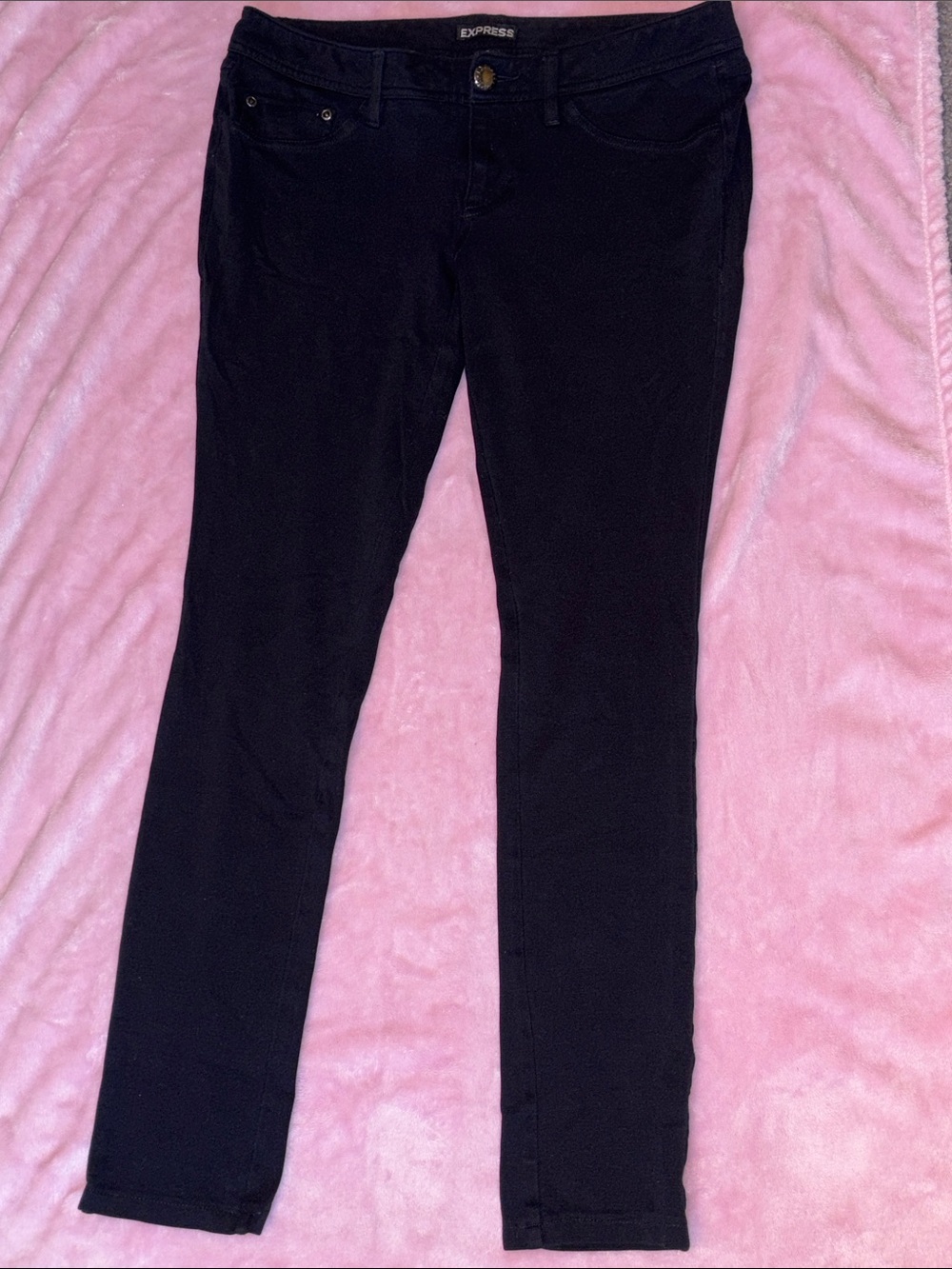 Express Women's Black Skinny Dress Pants - Classic Slim Fit